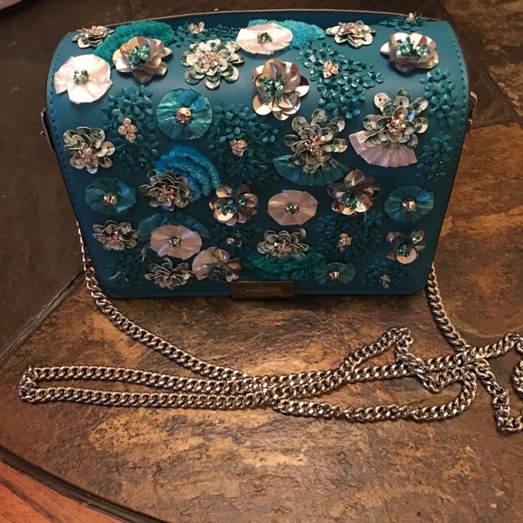 Michael Kors Jade Floral Sequence leather handbag - Picture 1 of 8